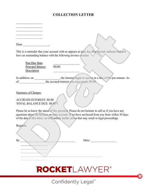 collection letter template faqs rocket lawyer