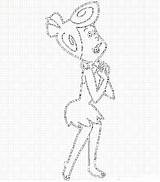 Wilma Flintstone sketch template