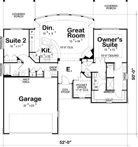contemporary house plan  bedrooms  bath  sq ft plan