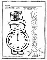 Years Coloring Pages Color Year Fun Winter Happy Printable Fern Activities Preschool Classroom Kindergarten Printables Freebie Friday Kids Smith Eve sketch template