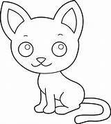 Kitten Kitty Lineart Cliparts Transparent Corn Pngfind Sweetclipart sketch template