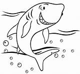 Shark Coloring Pages Megalodon Colouring Template Kids Printable Templates Print Sharks Shape Color Sheets Mermaid Animal Crafts Fish Friendly Draw sketch template