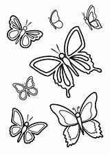 Farfalle Vicino sketch template