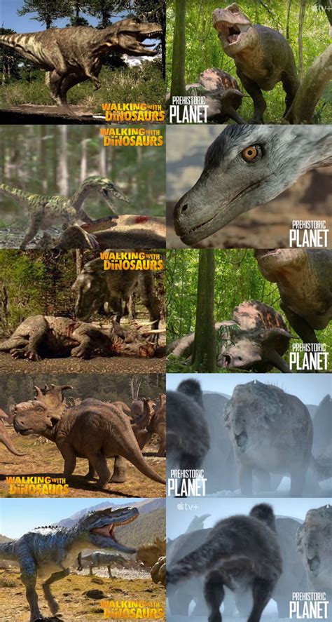 Walking With Dinosaurs Vs Prehistoric Planet By Allosaurfan On Deviantart