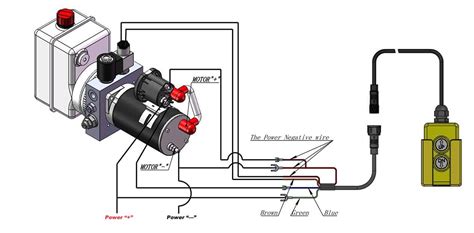 dump trailer hydraulic pump wiring diagram electric hydraulic pump