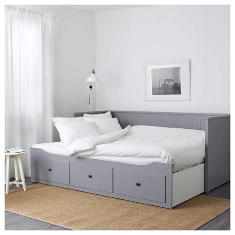 hemnes grey day bed   drawers ikea small guest bedroom
