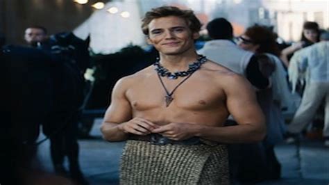 You Won T See Sam Claflin S Goodies In Catching Fire Mtv
