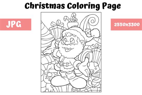 christmas coloring page  kids  graphic  mybeautifulfiles