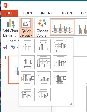 quick layouts  charts  powerpoint   windows