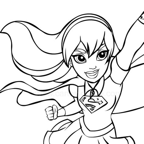 dc super hero girls coloring pages learny kids