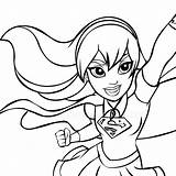 Coloring Superhero Dc Pages Girl Girls Foreground Supergirl Color Printable Getcolorings Getdrawings sketch template