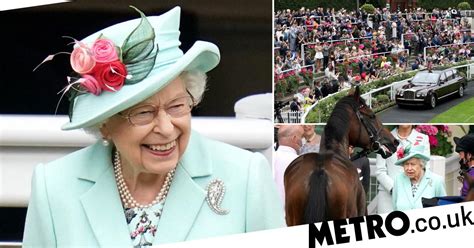 Royal Ascot 2021 The Queen Arrives For A Day At The Races Metro News