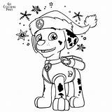 Paw Patrol Coloring Christmas Pages Marshall Weihnachten Malvorlagen Printable Holen Color Print Getcolorings sketch template