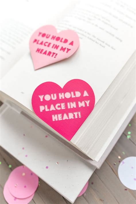 valentine s day heart bookmark hey let s make stuff