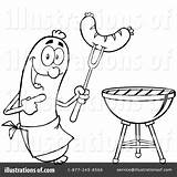 Sausage Clipart Illustration Toon Hit Royalty Rf sketch template