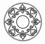 Mandala Coloring Pages Celtic Mandalas Printable Drawing Geometric Simple Patterns Stress Zen Anti Adults Difficulty Level Too Looking Clipart Calmness sketch template