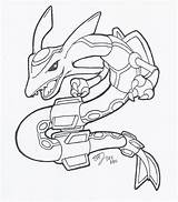 Rayquaza Coloring Pages Pokemon Mega Drawing Deviantart Printable Sketch Colouring Color Cartoons Pdf Getcolorings Getdrawings Print Kids Template sketch template