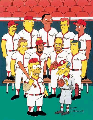 major league baseball players and the simpsons ninety