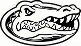 Gator Florida Gators Logo Coloring Pages Clipart Decal Color Mascot Clip Drawing Silhouette Football Outline Uf Ncaa Logos Sticker Vinyl sketch template