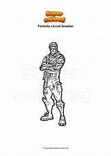 Fortnite Breaker Coloriage Supercolored Raider Renegade sketch template
