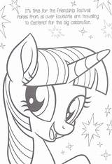 Coloring Pony Movie Little Mane sketch template