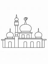 Mewarnai Masjid Nabawi Mosque Bagus Marimewarnai Terlengkap Warnai Ide Paling Gambarku sketch template