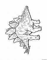 Stegosaurus sketch template