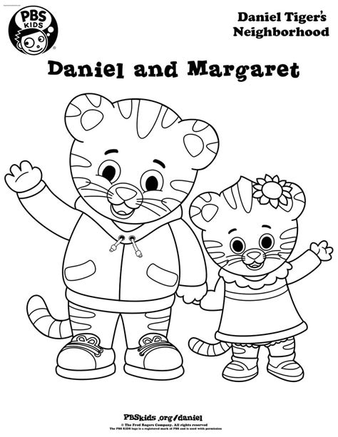 daniel tiger  coloring pages  getdrawings
