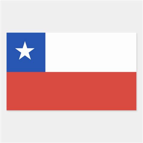 chilean flag flag  chile rectangular sticker zazzle