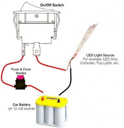 volt led light wiring diagram     simple  volt led lantern circuit homemade