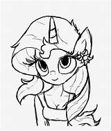 Coloring Pages Pony Equestria Little Sunset Shimmer Girl Comments Pngitem sketch template