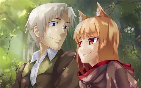Download Wallpapers Holo Kraft Lawrence 4k Spice And Wolf Manga
