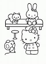 Kitty Hello Friends Coloring Pages Popular Colouring sketch template