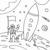 Coloring Space Rocket Pages Drawing Astronaut Technology Mars Spaceship Ship Lego Moon Alien Rocketship Bruno Kids Print Cartoon Color Getcolorings sketch template