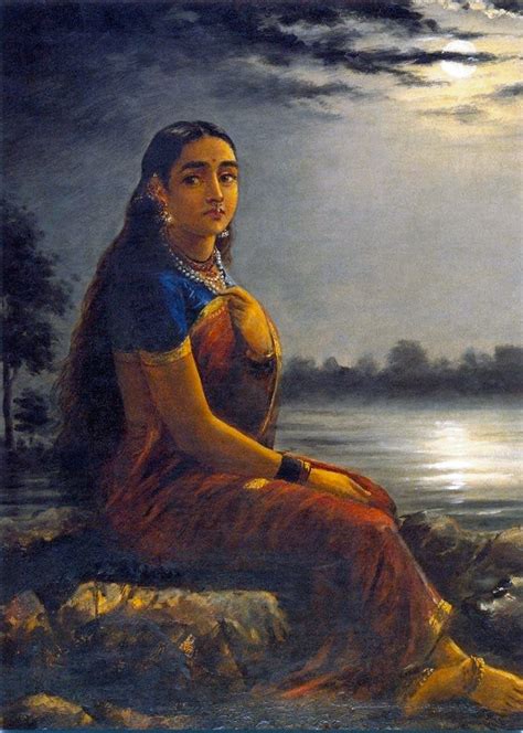 File Raja Ravi Varma Lady In The Moon Light 1889