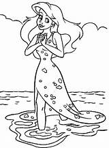 Coloring Mermaid Pages Little sketch template