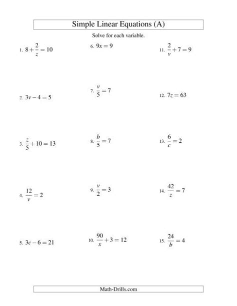 solving linear equations form ax   variations