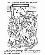 Coloring Easter Jesus Pages Bible Sheets Jerusalem Story Palm Printables Printable Kids Sunday Honkingdonkey Enters Passover Activity Into School Religious sketch template