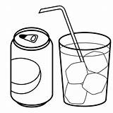 Refresco Refrescos Pepsi Lata Bebidas Soda Coca Imagui Recursos Naranjada sketch template