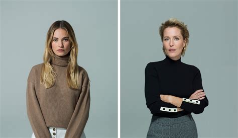 lily james and gillian anderson all about eve london