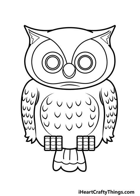 owl drawing   draw  owl step  step