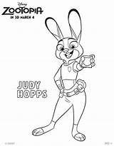 Coloring Zootopia Judy Hopps Gazelle Getdrawings sketch template