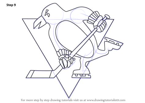 Learn How To Draw Pittsburgh Penguins Logo Nhl Step By