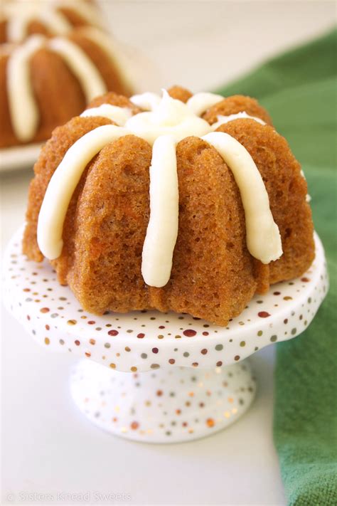 mini carrot bundt cakes pic  sisters knead sweets
