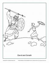 Goliath David Coloring Pages Sunday School Bible Kids Printable Activities Samuel Story Sundayschoolzone Und Activity Color Children God King Crafts sketch template