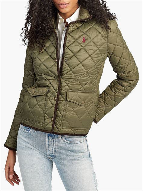 polo ralph lauren quilted jacket expedition olive  john lewis partners