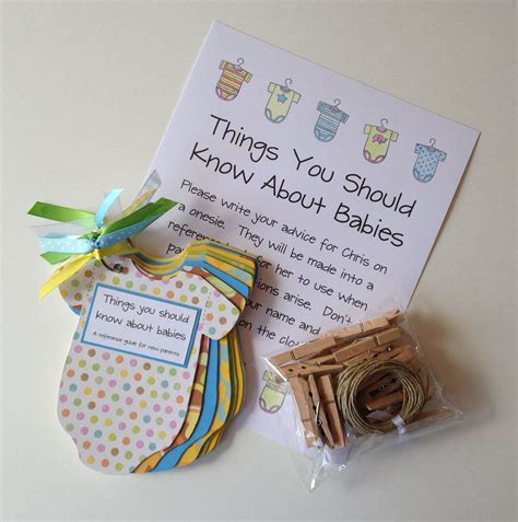 babies baby shower advice game etsy