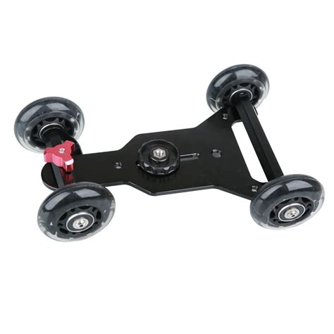 mini  wheels scaled camera dolly skater camera dolly car  retractable handle grip