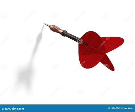 red dart stock  image