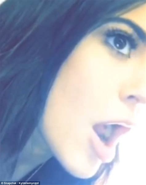 kylie jenner denies saying she was high as f k in snapchat video daily mail online